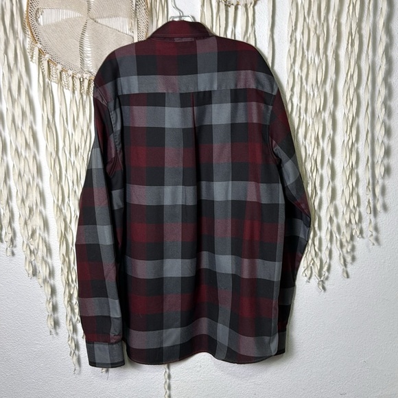 Dixxon Men's NWT Brawler Flannel Size 2XL in Maroon and Black Plaid - Picture 12 of 12